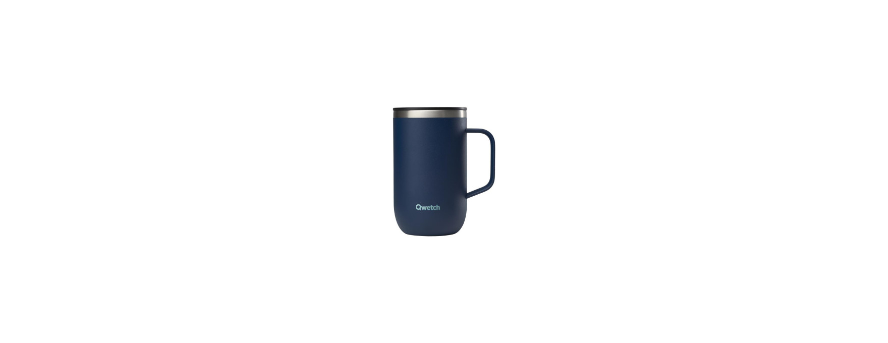 Travel mug isotherme avec anse inox 470 ml - granite bleu n