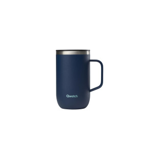 Travel mug isotherme avec anse  inox 470 ml - granite bleu n
