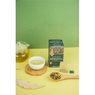 18 sachets de thé vert et riz Genmaicha 2 gr - Aromandise
