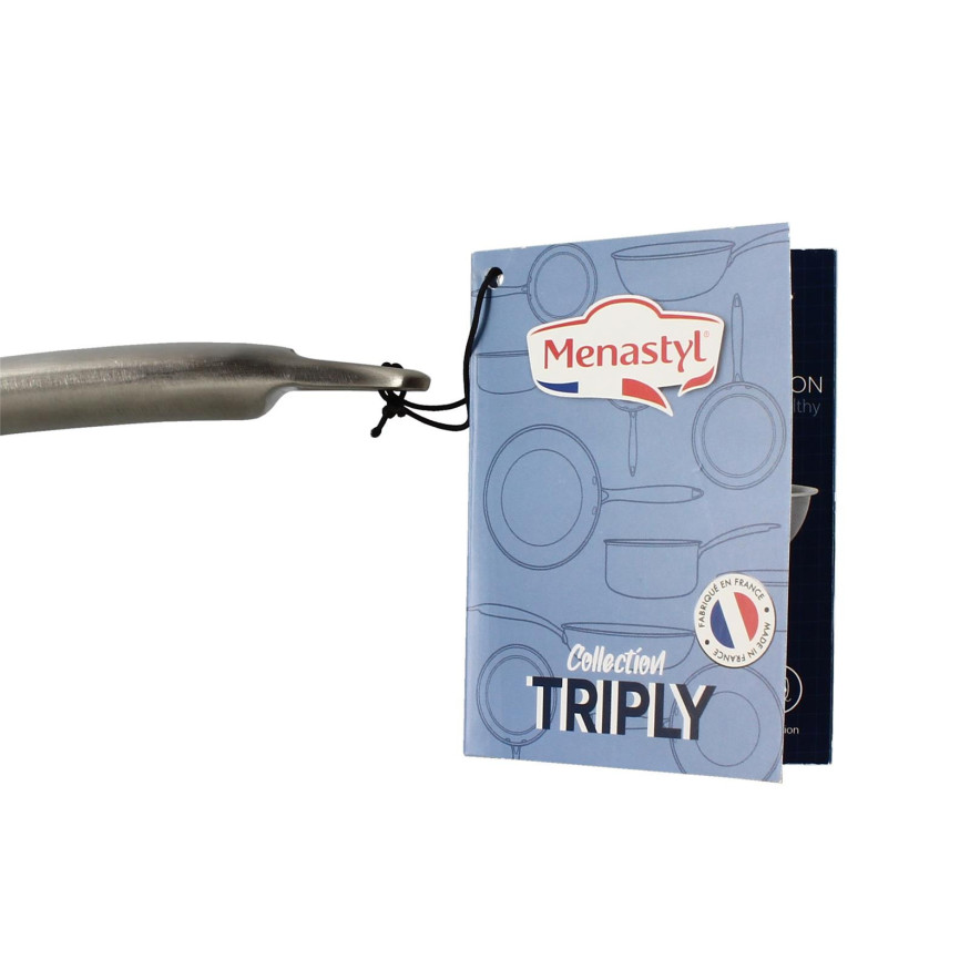 Casserole Triply en acier inoxydable 18cm sans PFAS - Menast