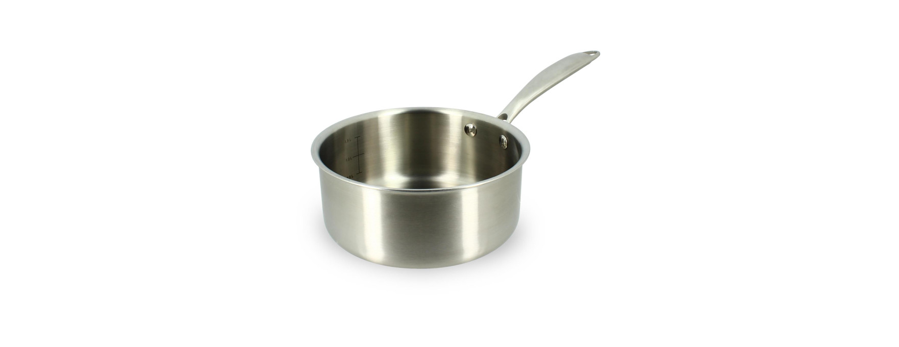 Casserole Triply en acier inoxydable 18cm sans PFAS - Menast
