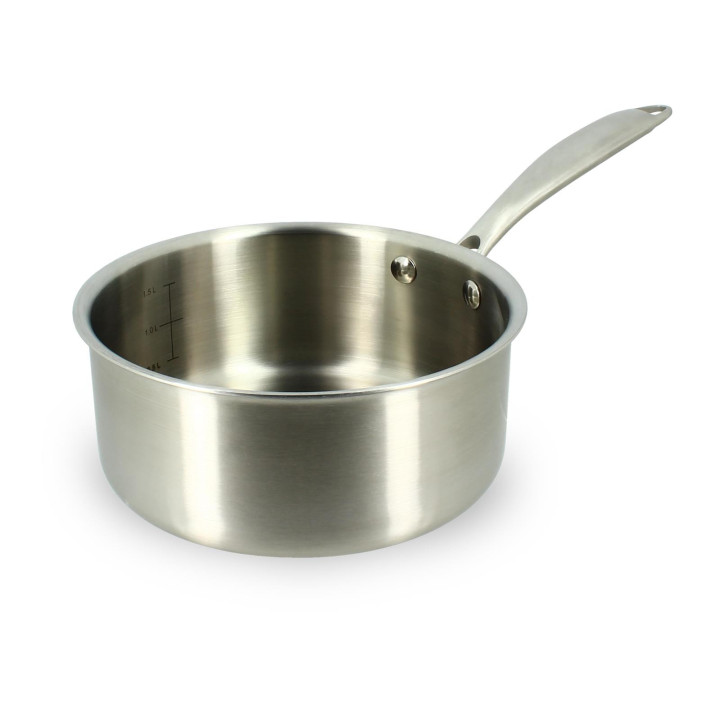 Casserole Triply en acier inoxydable 18cm sans PFAS - Menast