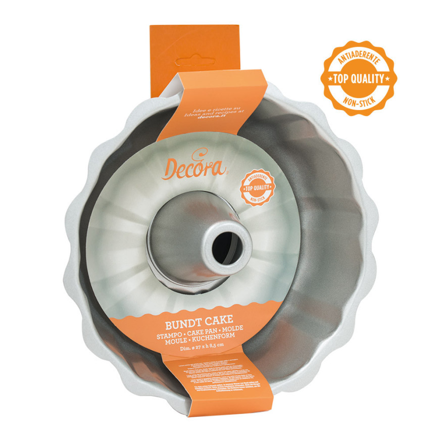 Moule à bundt cake en métal antiadhésif 27 x 8.5 cm - Decora