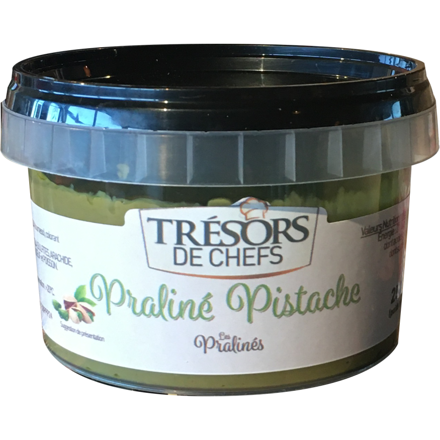 Praliné pistache 250 gr - Trésors de Chefs