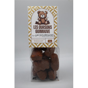 Sachet oursons à la guimauve chocolat au lait 120 gr - Oh Go Sachet oursons à la guimauve chocolat au lait 120 gr - Oh Go