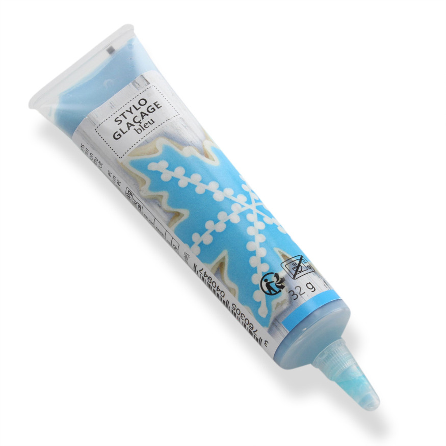 Stylo de glaçage pour décorer les biscuits bleu clair 32 gr