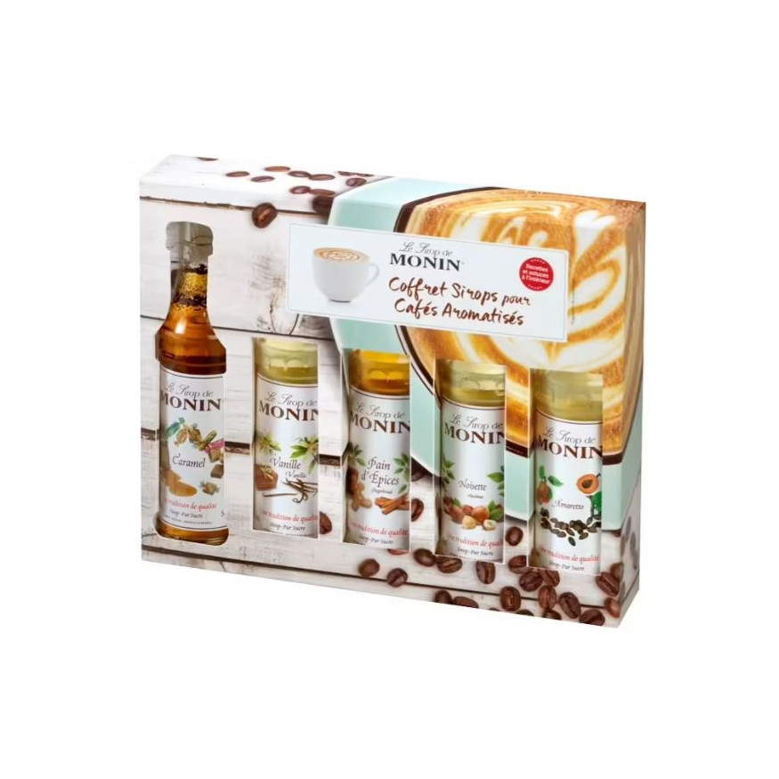 Coffret cafés gourmands 5 mignonnettes 5 x 50ml - Monin