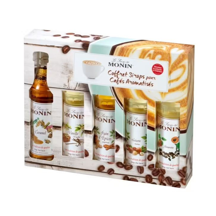 Coffret cafés gourmands 5 mignonnettes 5 x 50ml - Monin