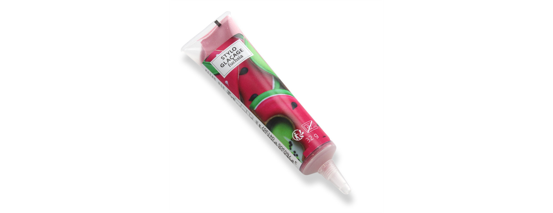 Stylo de glaçage pour décorer les biscuits fuchsia 32 gr