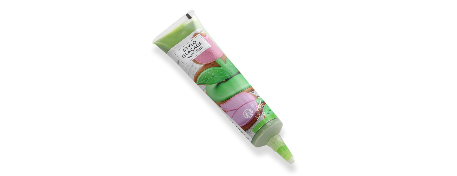 Stylo de glaçage pour décorer les biscuits vert clair 32 gr
