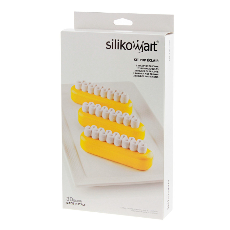 Kit 2 moules 3D Pop Eclair - Silikomart