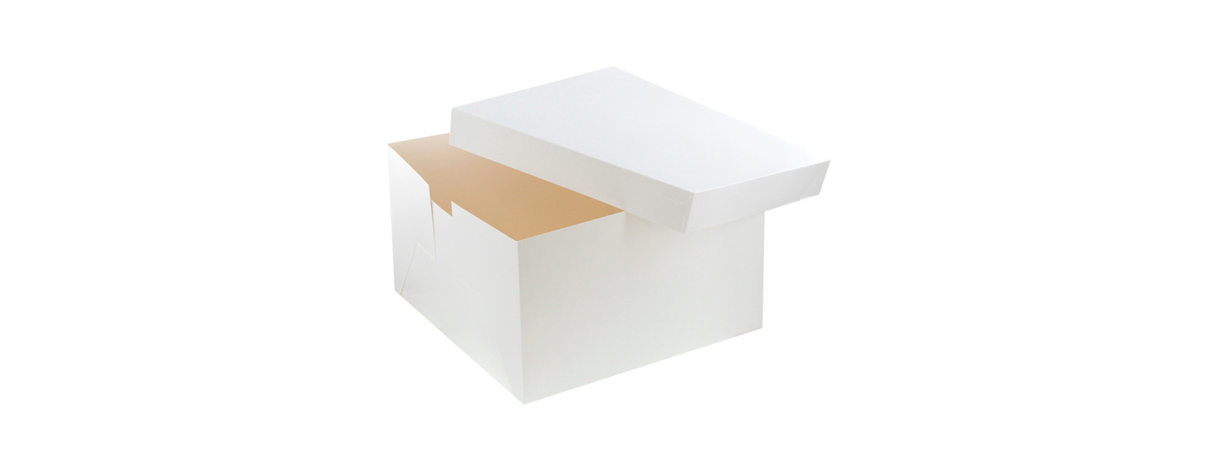 Boîte à gâteaux blanche 35.5 x 35.5 x 22.8 cm - Patisdecor