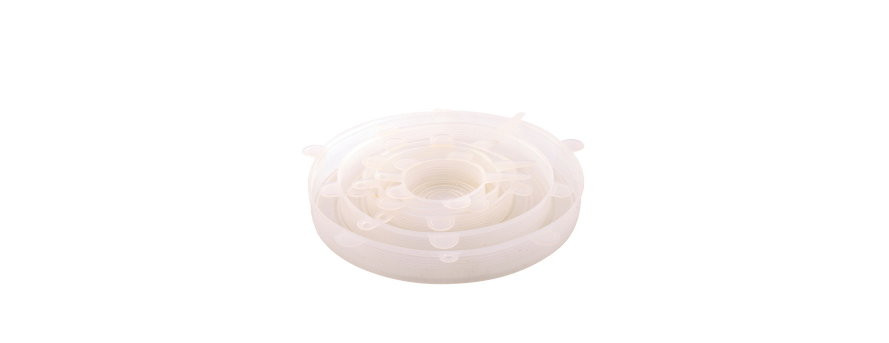 Set de 6 couvercles transparents en silicone - Dotz