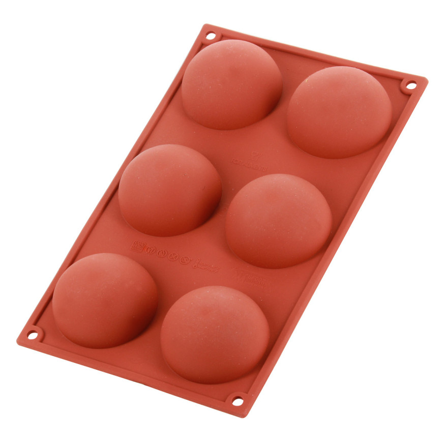 Moule en silicone 6 demi-sphères - Alice Délice
