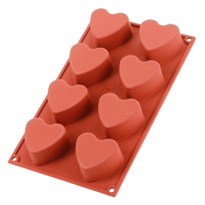 Moule en silicone 8 coeurs - Alice Délice