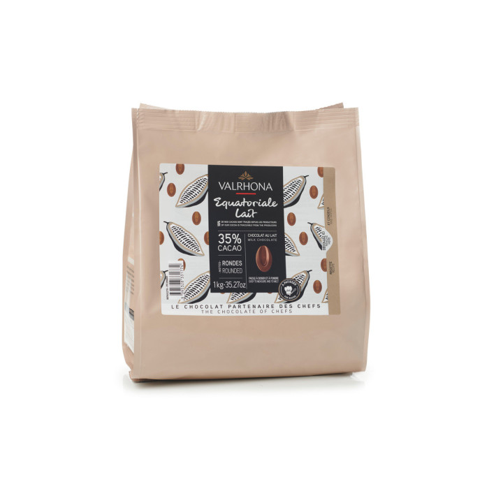 Chocolat au lait à pâtisser Equatoriale Lait 35% 1 kg - Valr