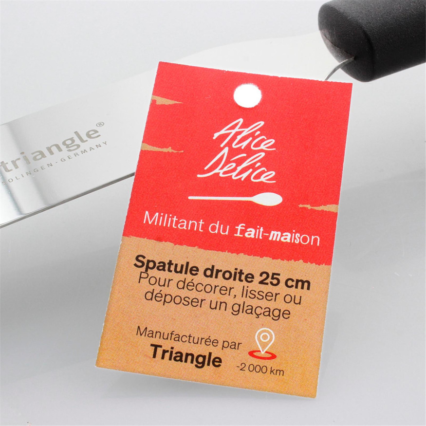 Spatule droite en inox 25 cm - Alice Délice