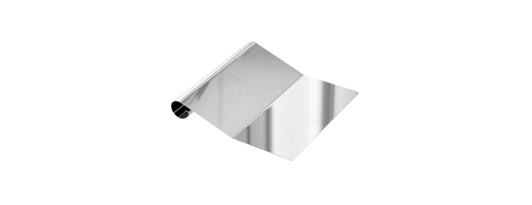 Spatule en inox pour lisser, racler ou couper 12 x 12 cm - A