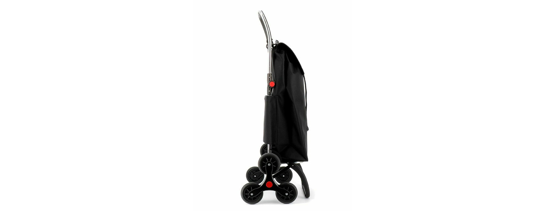 Chariot de course pliable monte escaliers noir - Alice Delic