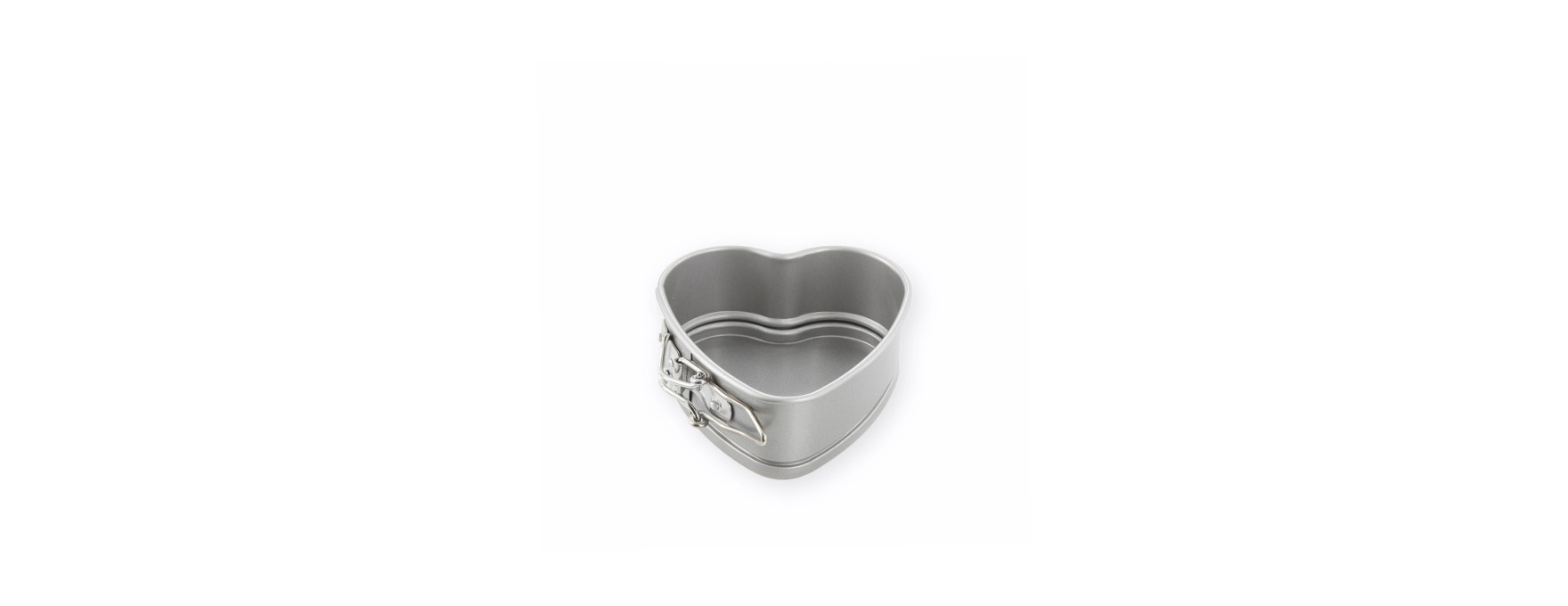 Moule à charnière coeur en métal anti adhérent 12 cm - Alice
