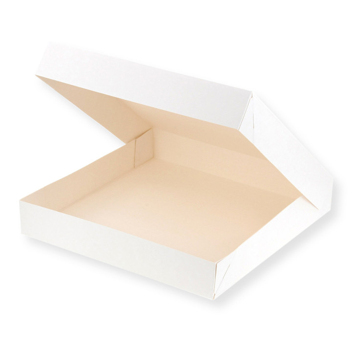 Boîte à gâteaux blanche 31 x 31 x 5 cm