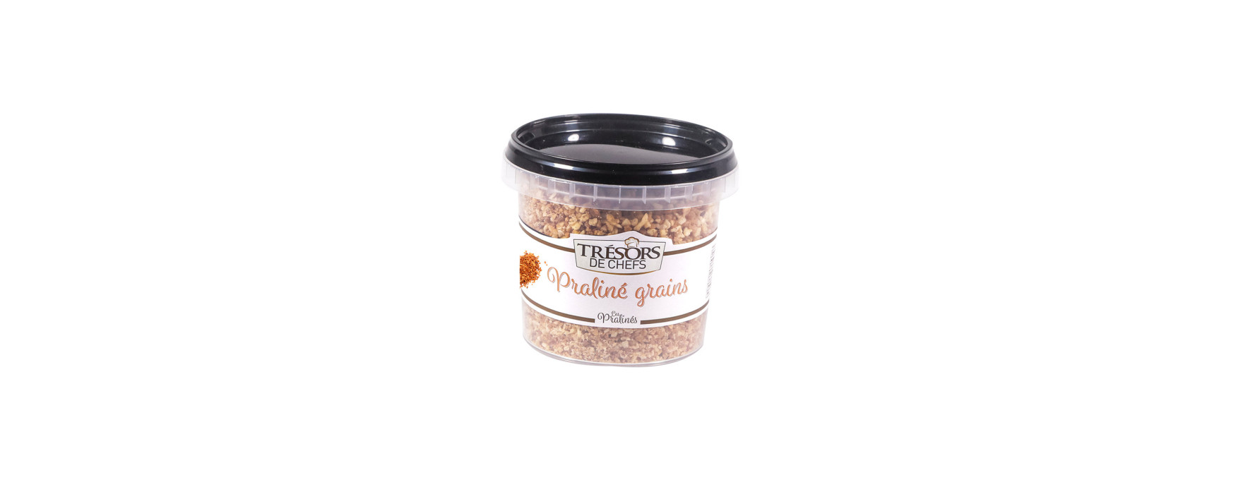 Pralin en grain noisettes 200 gr - Trésors de Chefs