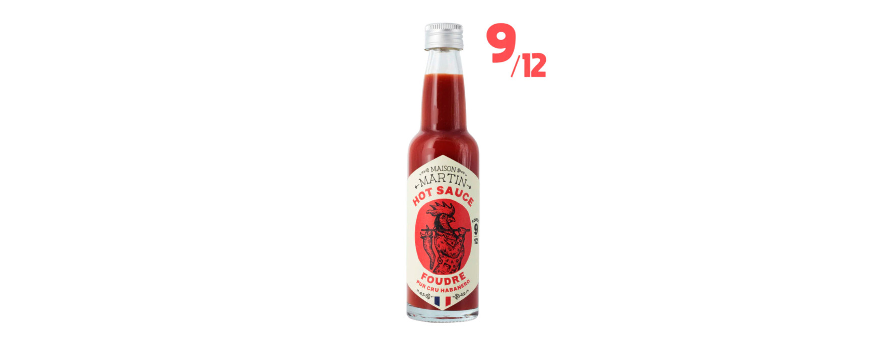 Sauce piment habanero rouge Foudre 100 ml - Maison Martin