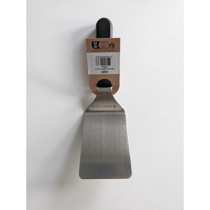 Spatule rigide en acier 15 x 9cm idéal pour snacker - Alice 