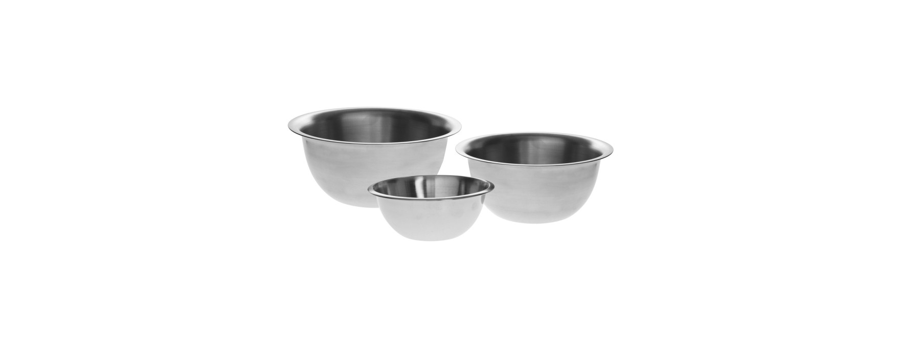 Set de 3 bols de préparation en inox 1, 2 et 3.3 L - 5 Five