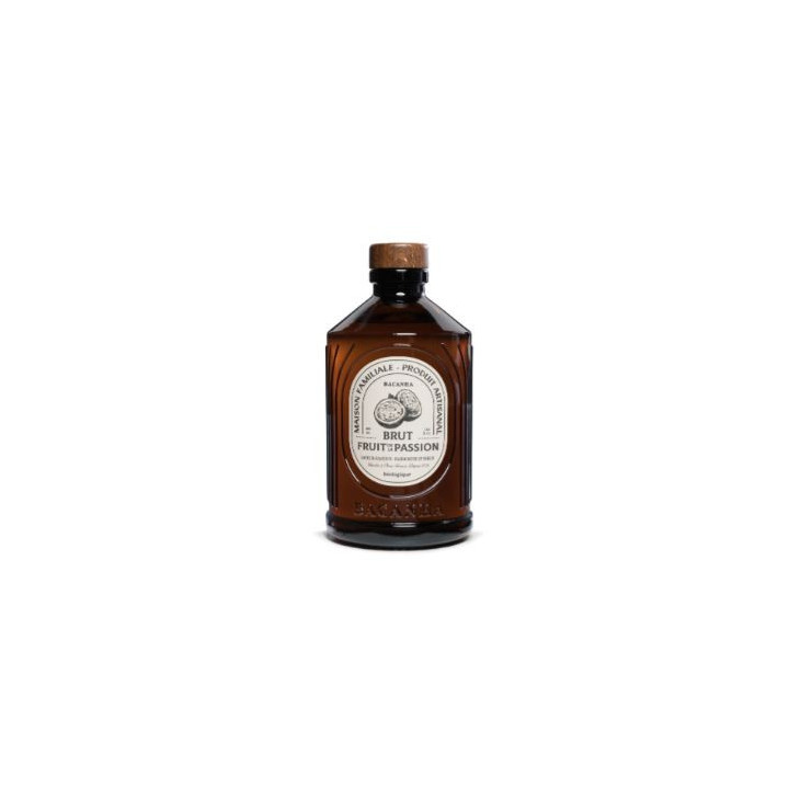 Sirop brut de fruit de la passion bio 400 ml - Bacanha