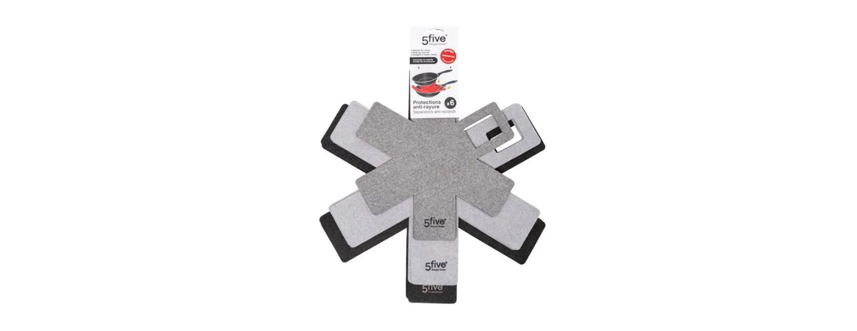 Set de 6 feuilles en feutrine protection anti rayures - 5Fiv