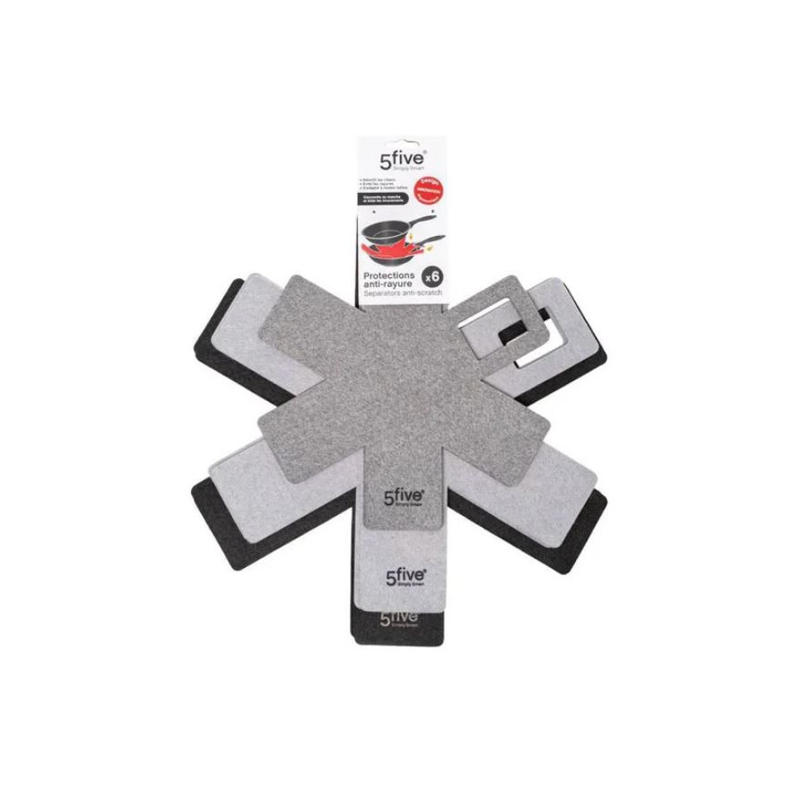 Set de 6 feuilles en feutrine protection anti rayures - 5Fiv