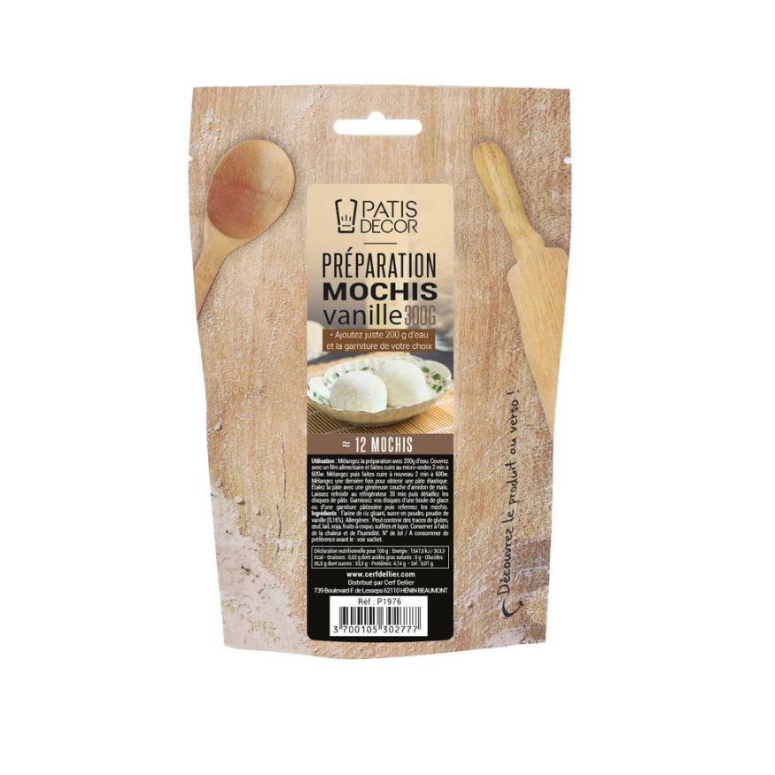 Préparation pour mochi goût vanille 300 gr - Patisdecor