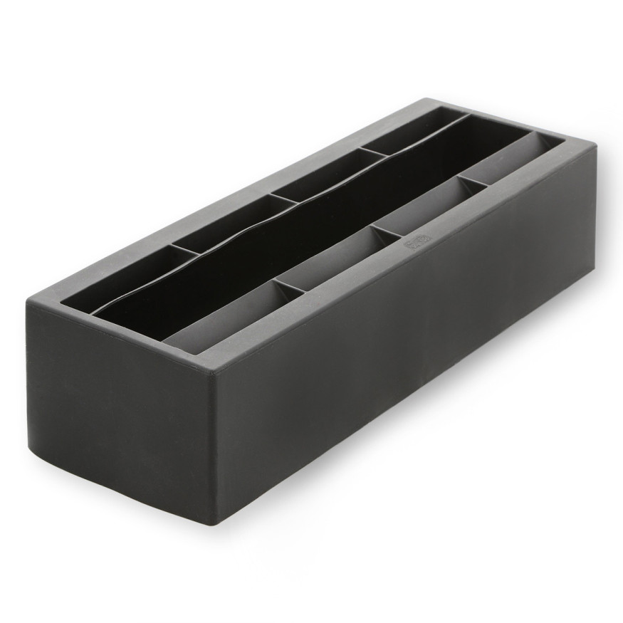 Moule à bûche de Noël ronde en silicone noir 30 cm 10/12 par