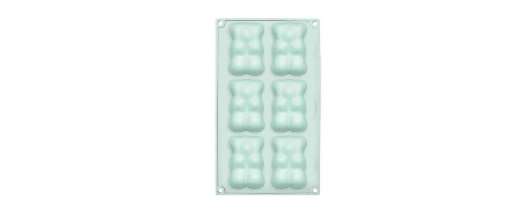 Moule en silicone 6 oursons 8.5 x 5.7 cm - Scrapcooking