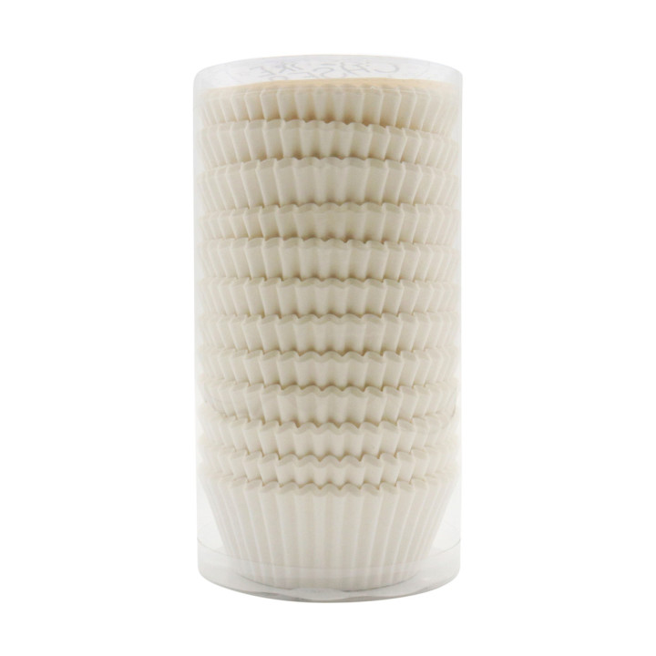 300 caissettes pour muffins et cupcakes blanches 5 x 7 x 2.8