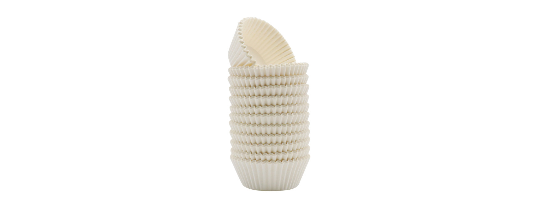 300 caissettes pour muffins et cupcakes blanches 5 x 7 x 2.8