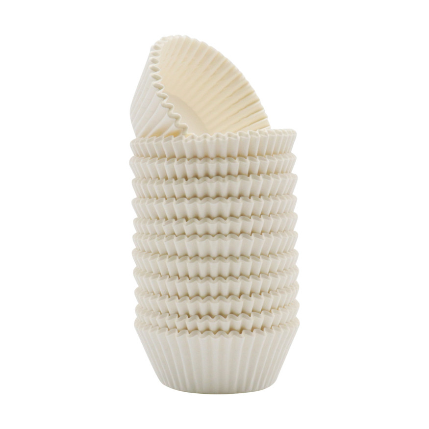 300 caissettes pour muffins et cupcakes blanches 5 x 7 x 2.8
