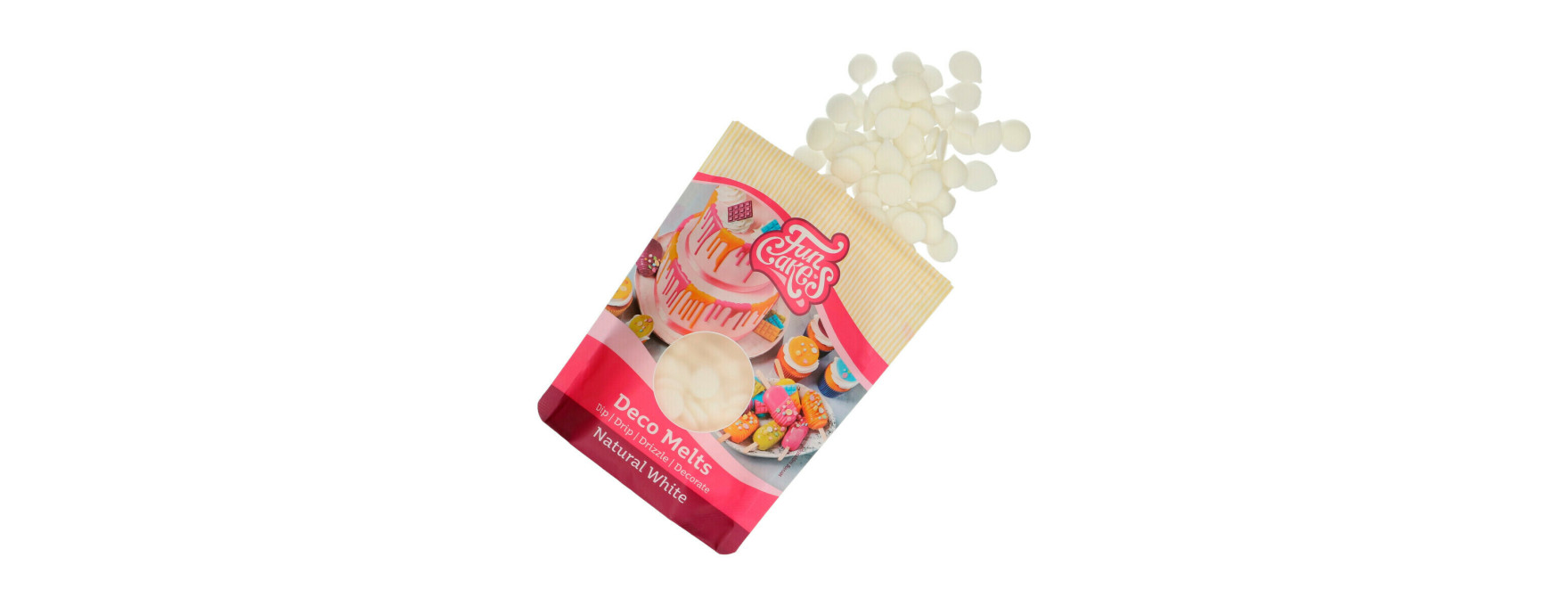 Deco melts blanc naturel 250 gr - FunCakes