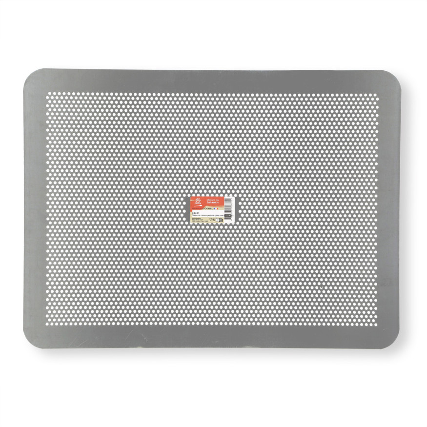Plaque de cuisson perforée plate sans rebord en aluminium 30