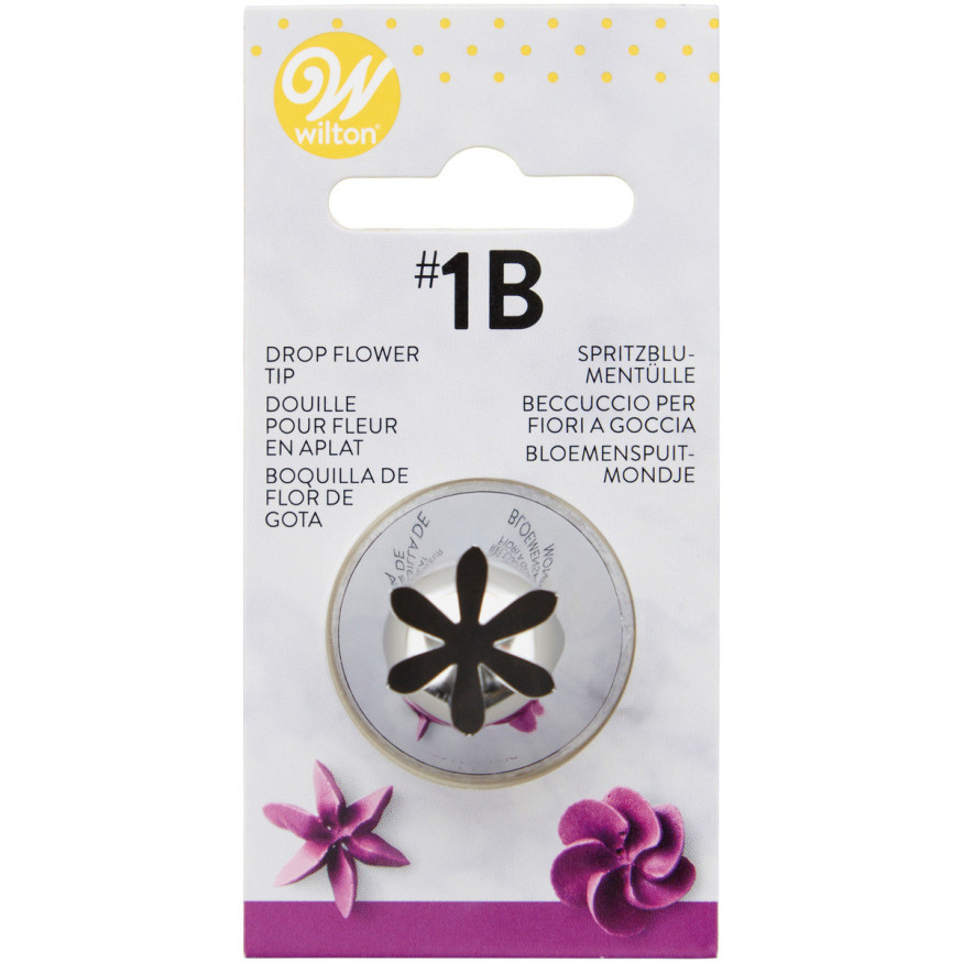 Douille en inox : fleur 15 mm  1B - Wilton