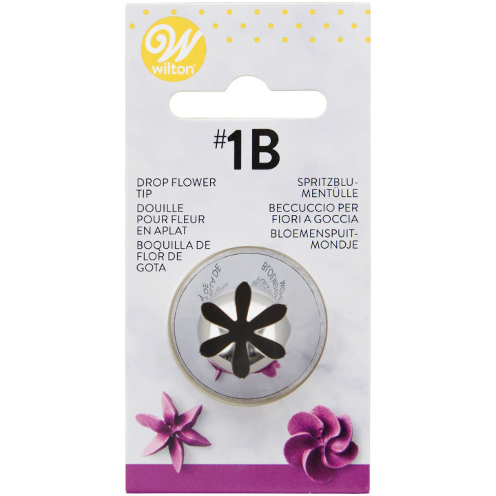 Douille en inox : fleur 15 mm  1B - Wilton