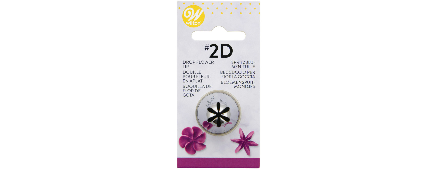Douille en inox : fleur 12 mm 2D - Wilton
