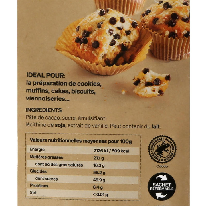 Pépites de chocolat noir 250 gr - Alice Délice
