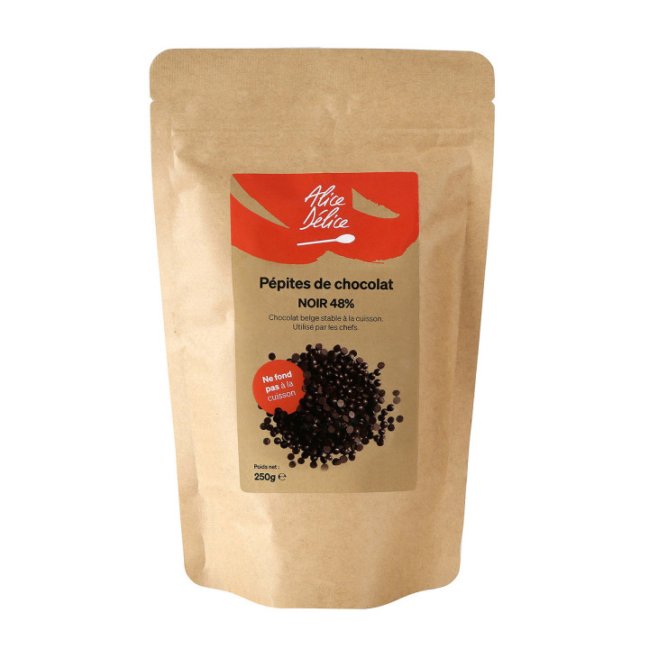 Pépites de chocolat noir 250 gr - Alice Délice