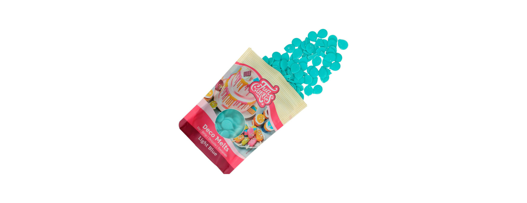 Deco melts bleu ciel 250 gr - FunCakes