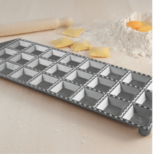 Plaque à 24 raviolis avec rouleau en bois - Alice Délice
