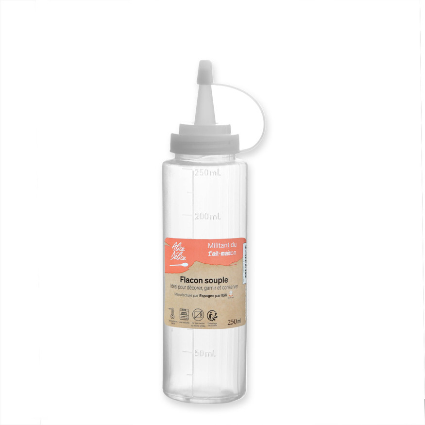 Flacon souple gradué 250 ml - Alice Délice