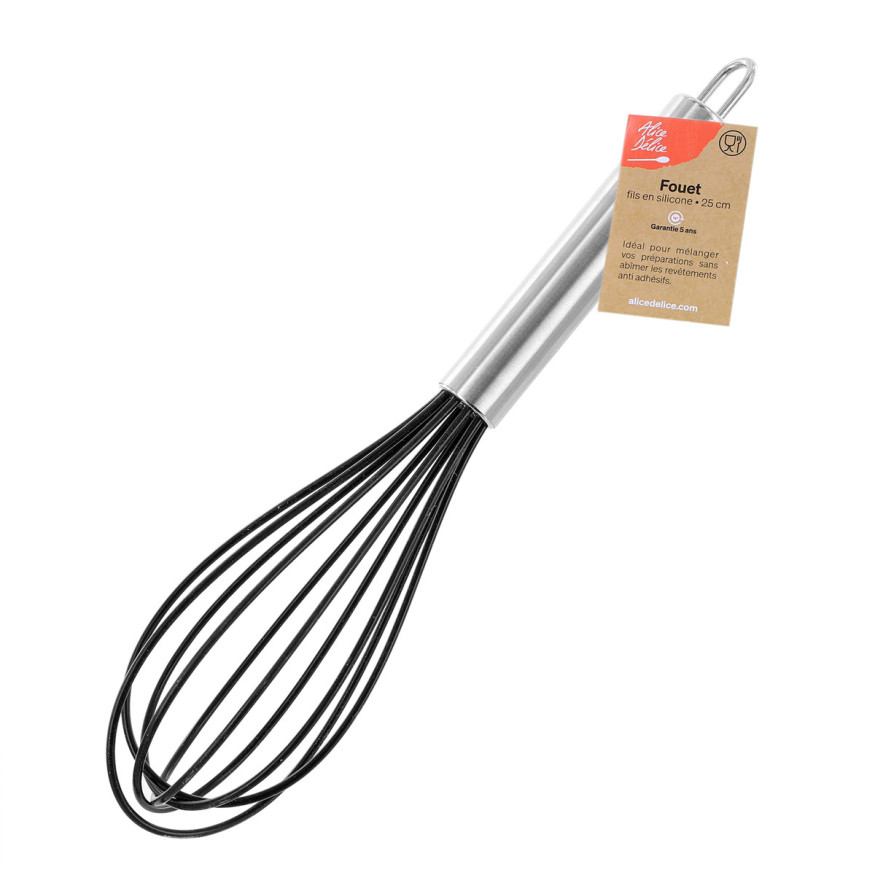 Fouet fils en silicone : idéal pour ne pas abîmer les revête