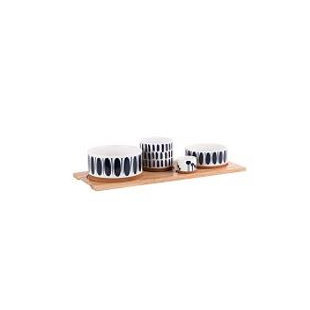 Service apéritif 4 pièces Mikonos L34,5 cm - Table passion Service apéritif 4 pièces Mikonos L34,5 cm - Table passion